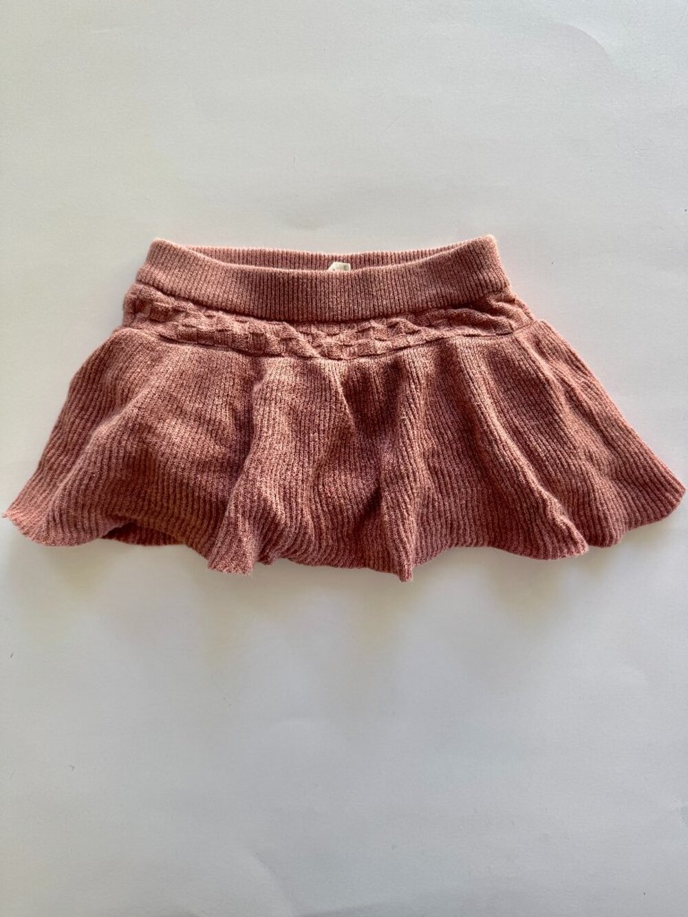 Kate Quinn Girls Mauve Sweater Knit Skirt 18-24M